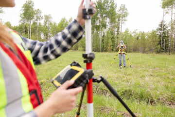 Medición topográfica de fincas